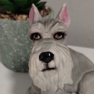 Gray Schnauzer Figurine